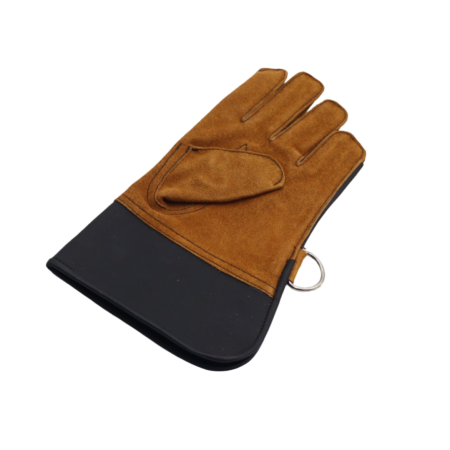 Children Leather Gloves Brown/Black