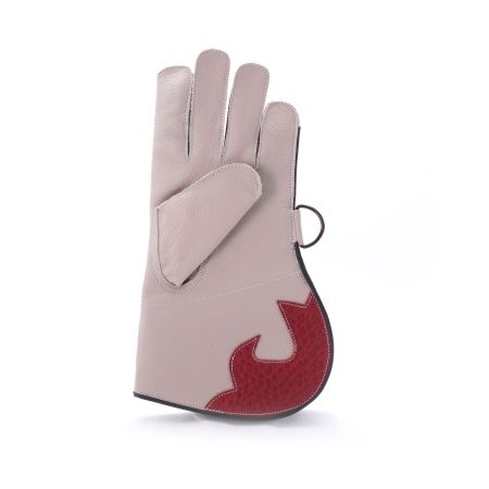 SINGLE LAYER GLOVES CREAM RED