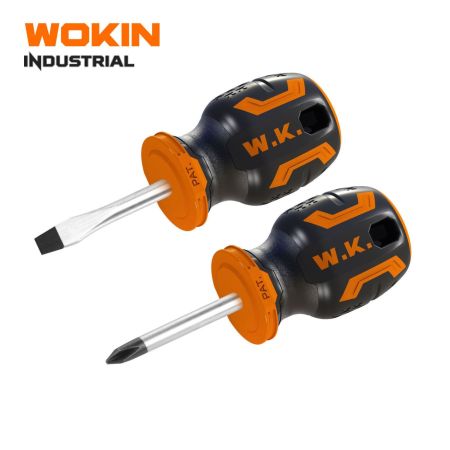 2PCS STUBBY SCREWDRIVER SET(INDUSTRIAL)