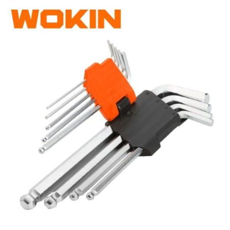 9PCS BALL POINT EXTRA-LONG ARM HEX KEY SET