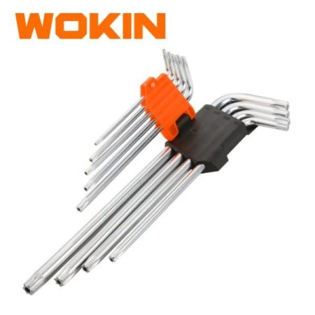 9PCS TORX EXTRA-LONG ARM HEX KEY SET