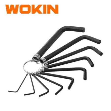 10PCS HEX KEY SET ON RING