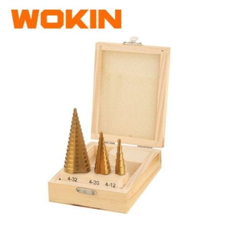 3PCS STEP DRILL BIT SET