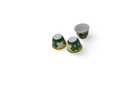 Green-DV020-1-  12 pc Mix color ceramic cups set