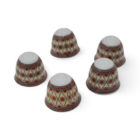 White-DV012-1- 12 pc Mix color ceramic cups set